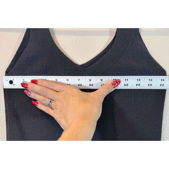 Frank & Oak Boho Short Y2K Edgy Academia V-Neck Crop Top Tank Top Women’s M - Picture 7 of 8